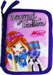 Paxos Winx Pencil Case Full with 2 Compartments Purple