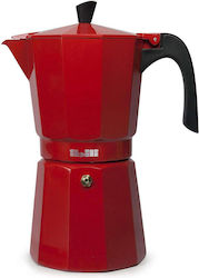 Ibili Bahia 612306 Espresso-Kanne 6 Cups Rot