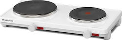 Rommelsbacher AK 3080 Enamel Countertop Double Burner White
