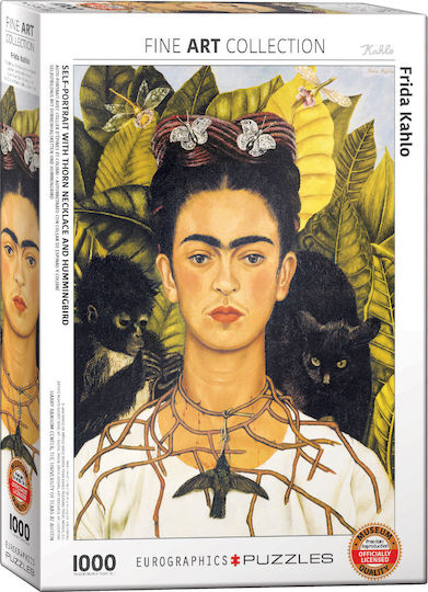 Selbstporträt mit Halskette von Frida Kahlo Puzzle 2D 1000 Teile