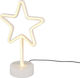 Trio Lighting Star Επιτραπέζιο Διακοσμητικό Φωτιστικό LED σε Λευκό Χρώμα