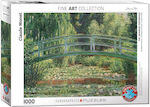 The Japanese Footbridge by Renoir Puzzle 2D 1000 Pieces