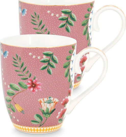 PiP Studio La Majorelle Κούπα από Πορσελάνη Ροζ 350ml 2τμχ