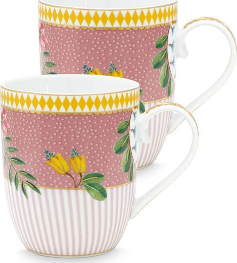 PiP Studio La Majorelle Mug from Porcelain Pink 145ml 2pcs