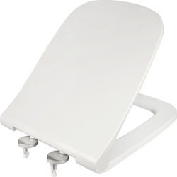 Elvit Καπάκι Λεκάνης Slim Soft Close από Βακελίτη 40-45x36cm Λευκό