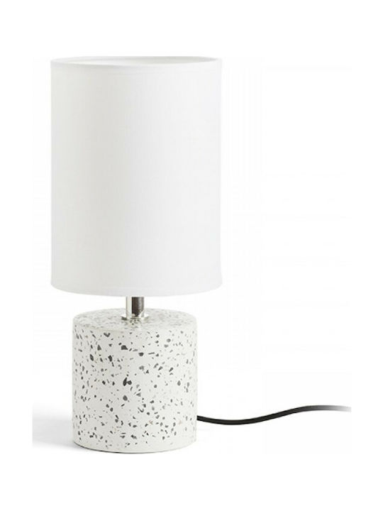 Rendl Light Studio Camino Table With Shade Πορτατίφ με Λευκό Καπέλο και Λευκή Βάση