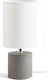 Rendl Light Studio Camino Table With Shade Πορτατίφ με Λευκό Καπέλο και Γκρι Βάση