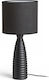 Rendl Light Studio Laura Metal Table Lamp for Socket E27 with Black Shade and Base