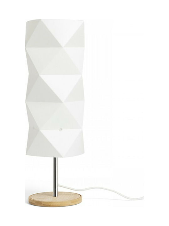 Rendl Light Studio Zumba Wood Table Lamp for Socket E14 with White Shade and Beige Base