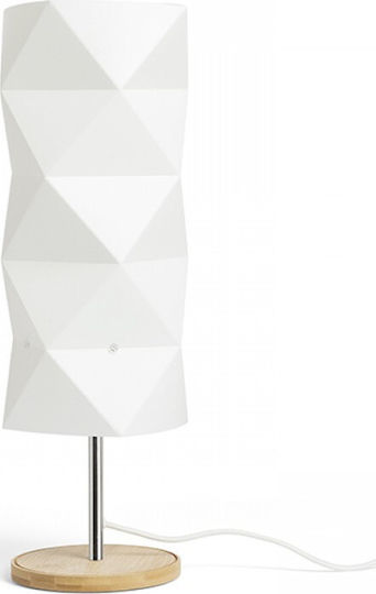 Rendl Light Studio Zumba Wood Table Lamp for Socket E14 with White Shade and Beige Base