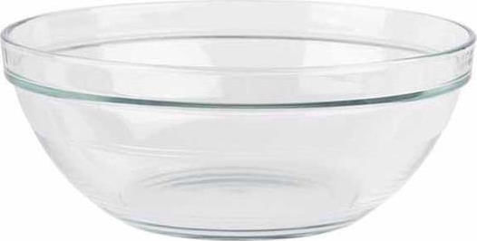 Homestyle Lys Σαλατιέρα Γυάλινη Διάφανη 17x17x7cm 6τμχ
