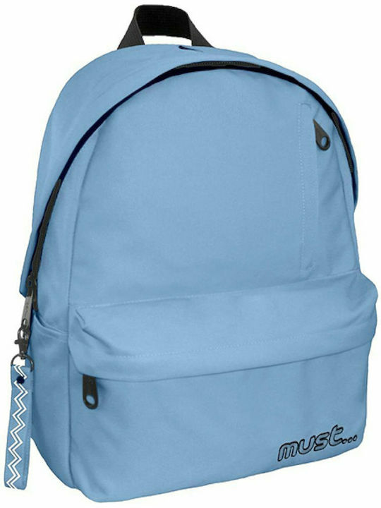 Must Monochrome Rpet Ciel School Bag Backpack Junior High-High School in Light Blue color 22lt