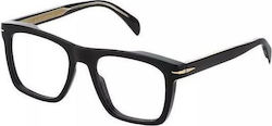 David Beckham Herren Acetat Brillengestell Schw...