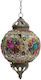 Inart Pendant Lamp with Crystals E27 Multicolour