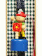 Easter Candle Pirate Square Scented, Handmade and with Box Blue