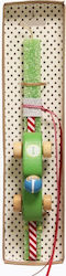 Easter Candle Square Scented, Handmade and with Box 34pcs Green