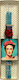 Великденска Свещ Квадратна Ароматна, Ръчно изработена и с Кутия Картина Frida Kahlo 30cm 30бр Син