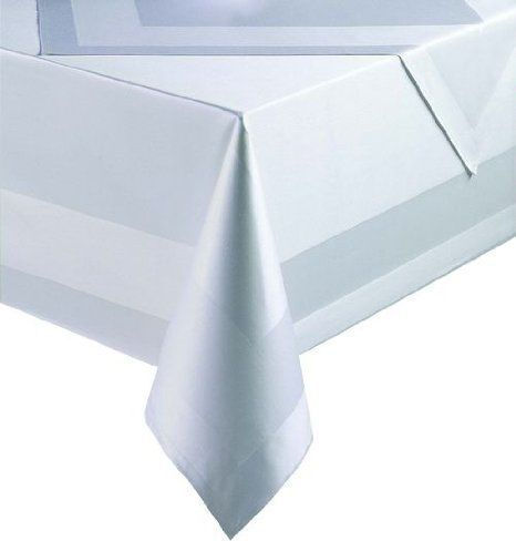Le Blanc Καρέ Satin Band Line White 53x53εκ.