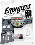 Energizer Φακός Κεφαλής LED Αδιάβροχος IPX4 με Μέγιστη Φωτεινότητα 400lm Vision Hd+ Focus