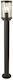 Eurolamp Outdoor Small Post Floor Lamp 15W IP44 for E27 Socket Black