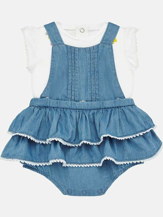 Mayoral Set Pramsuit With Salopeta Blue 2 Pieces