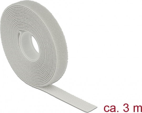DeLock Grey Αυτοκόλλητη Ταινία Χριτς Χρατς Γκρι 3mx13mm