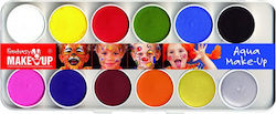 Παλέτα 12 Aqua Χρωμάτων Face Painting Face Painting