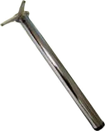 Element-System Metallic Furniture Leg with Regulator 4 Pieces Suitable for Table / Coffee Table 6x6x71cm Silver