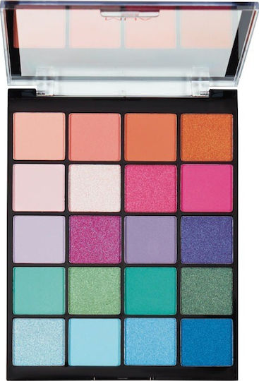 MUA 20 Shade Eye Shadow Palette in Solid Form Tropical Oceana 22gr