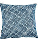 Kentia Decorative Pillow Case Rust From 100% Cotton Blue 01 50x50cm