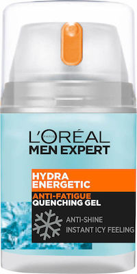 L'Oreal Paris Hydra Energetic Quenching Blemishes & Moisturizing 24h Day/Night Gel for Men Suitable for Oily Skin with Vitamin C 50ml