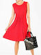 SMASH Ισπανικό κόκκινο αμάνικο rip φόρεμα