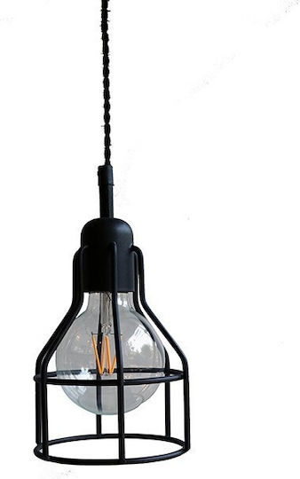 DITS Lighting Pendant Light Black Grid with Socket E27