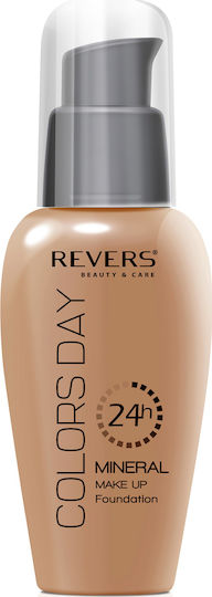 Revers Cosmetics Colors Day Flüssig 24h Mineral Make Up Foundation 34 Bronze 50ml