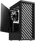 Zalman T7 Midi Tower Computer Case with Window Panel Black