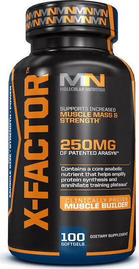 Molecular Nutrition X-Factor 250mg Supliment Pentru Instruire & Întărirea Testosteronului 100 Capsule Moi