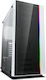 Deepcool Matrexx 55 V3 ADD RGB Gaming Midi Tower Κουτί Υπολογιστή με Πλαϊνό Παράθυρο Λευκό