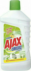 Ajax Kloron Παχύρρευστο Υγρό Καθαρισμού Πατώματος με Απολυμαντική Δράση Lemon 1lt