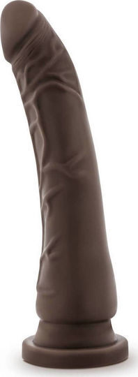 Dr. Skin Basic Ρεαλιστικό Dildo με Βεντούζα Chocolate 22cm