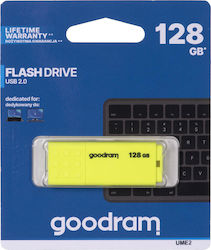 GoodRAM UME2 128GB USB 2.0 Stick Yellow