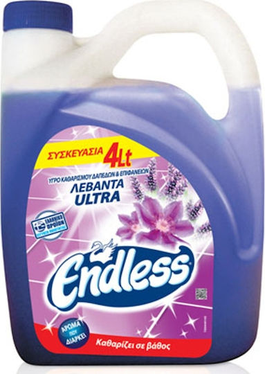 Endless Ultra Professional Cleaning Liquid for Floor Lavanda Lavender 4x4lt