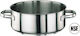 Paderno Series 1000 Stainless Dutch Oven Capacity 18lt with Diameter 40cm and Height 14.5cm.