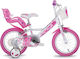 Dino Bikes Little Heart 16" Παιδικό Ποδήλατo BMX Ροζ