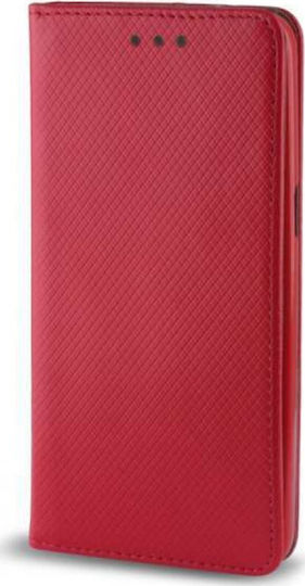 Book Δερματίνης Κόκκινο (Huawei P Smart Pro)