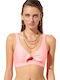 Fluo Bikini Sports Bra B Cup With Padding Pink