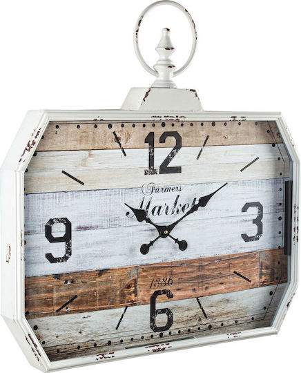 Bizzotto Frmers Wall Clock Metallic