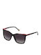 Carolina Herrera Woman Sunglasses With Black Horn-Rimmed Frame And Brown Gradient Lens SHE826 0700
