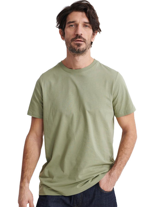 Superdry Standard Label Ανδρικό T-shirt Oil Green Μονόχρωμο