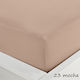 Sunshine Cearșaf Super Double cu Elastic 160x200+20cm. Menta 152 Mocha 23