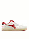 Mi Basket Low Used Herren Sneakers Rot